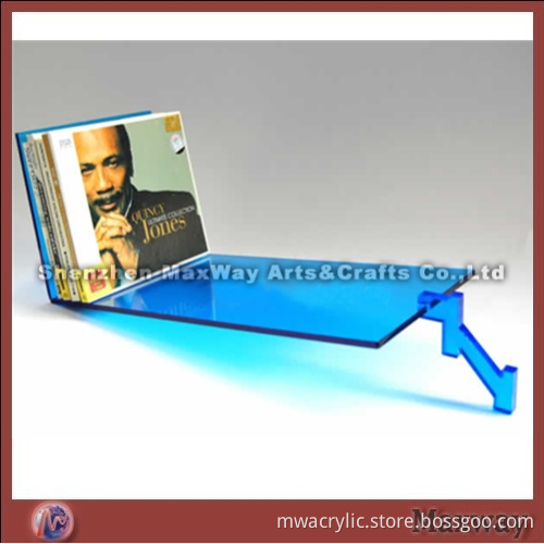 Blue High-quality Elegant Acrylic CD Display Shelf